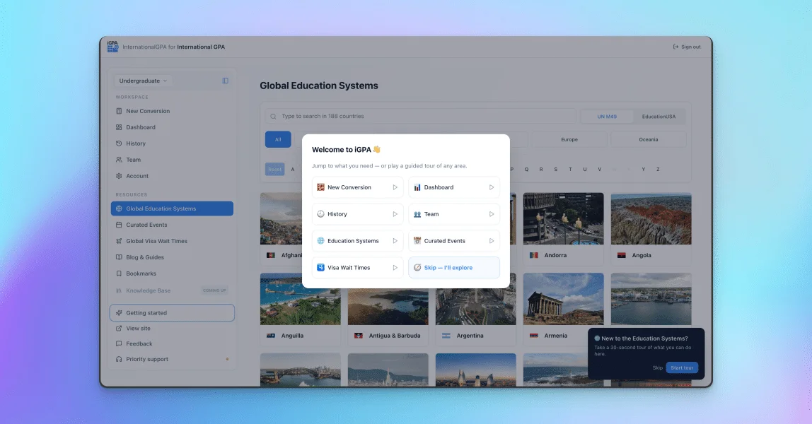 Enhanced onboarding experience: self-paced, on-demand, always available
